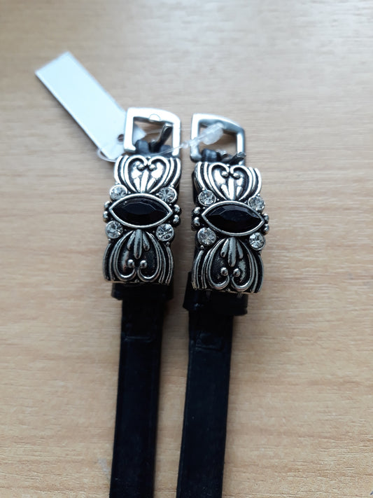 Spur Strap - Black and Silver