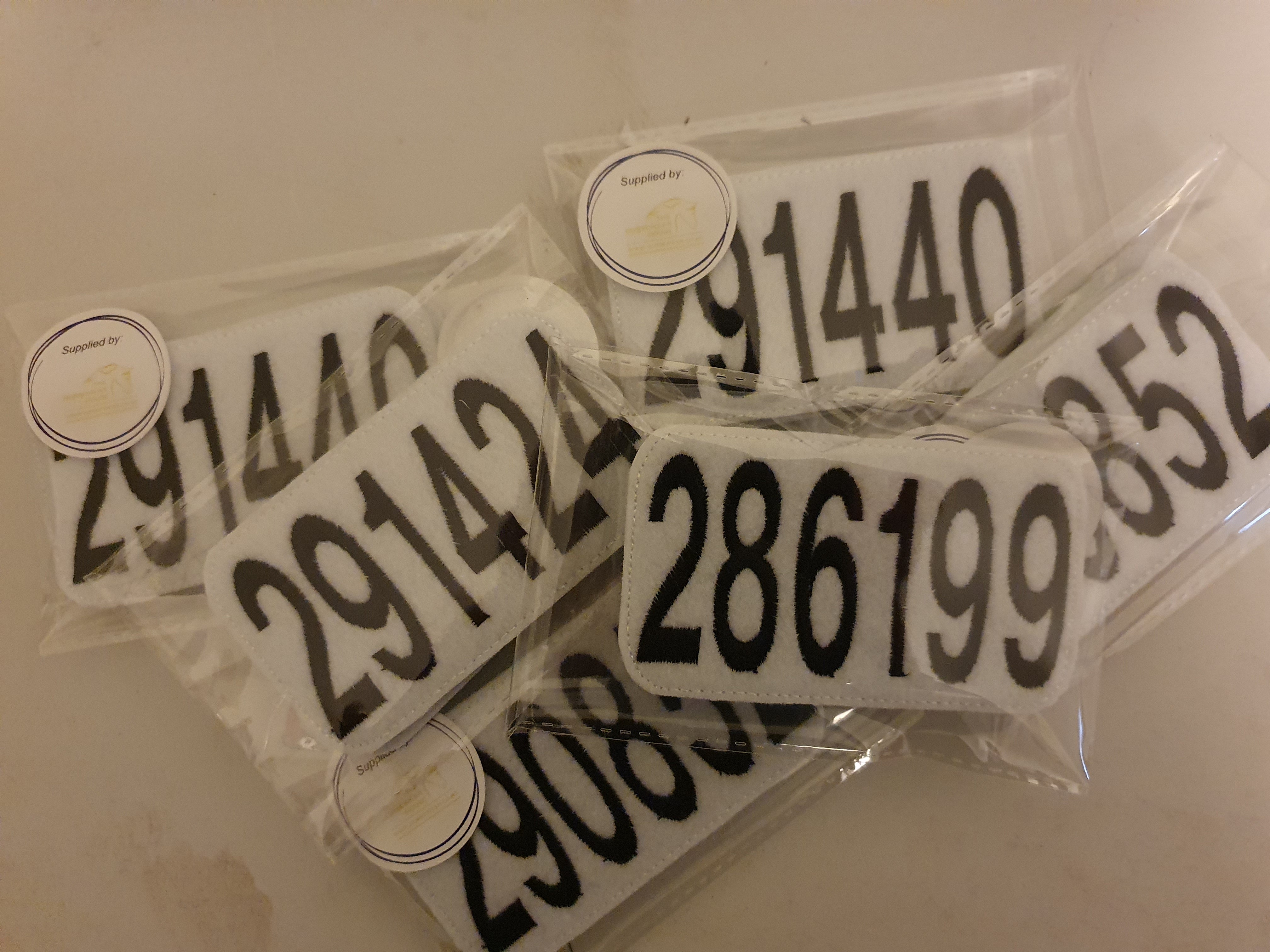 Dressage Saddle Blanket Numbers. The Horsewear House