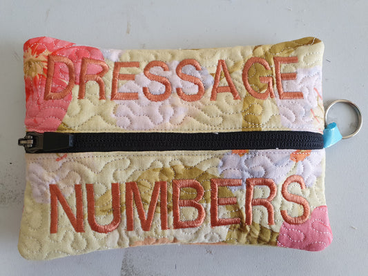 Dressage number handy pouch.