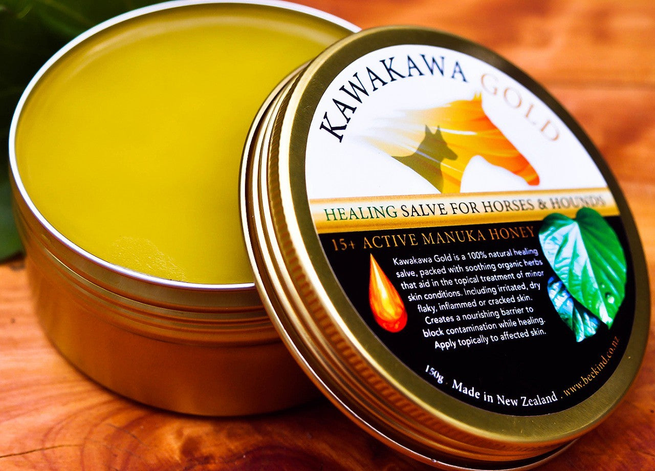 Kawakawa Gold Salve for Horses and Hounds - a Beekind NZ Product